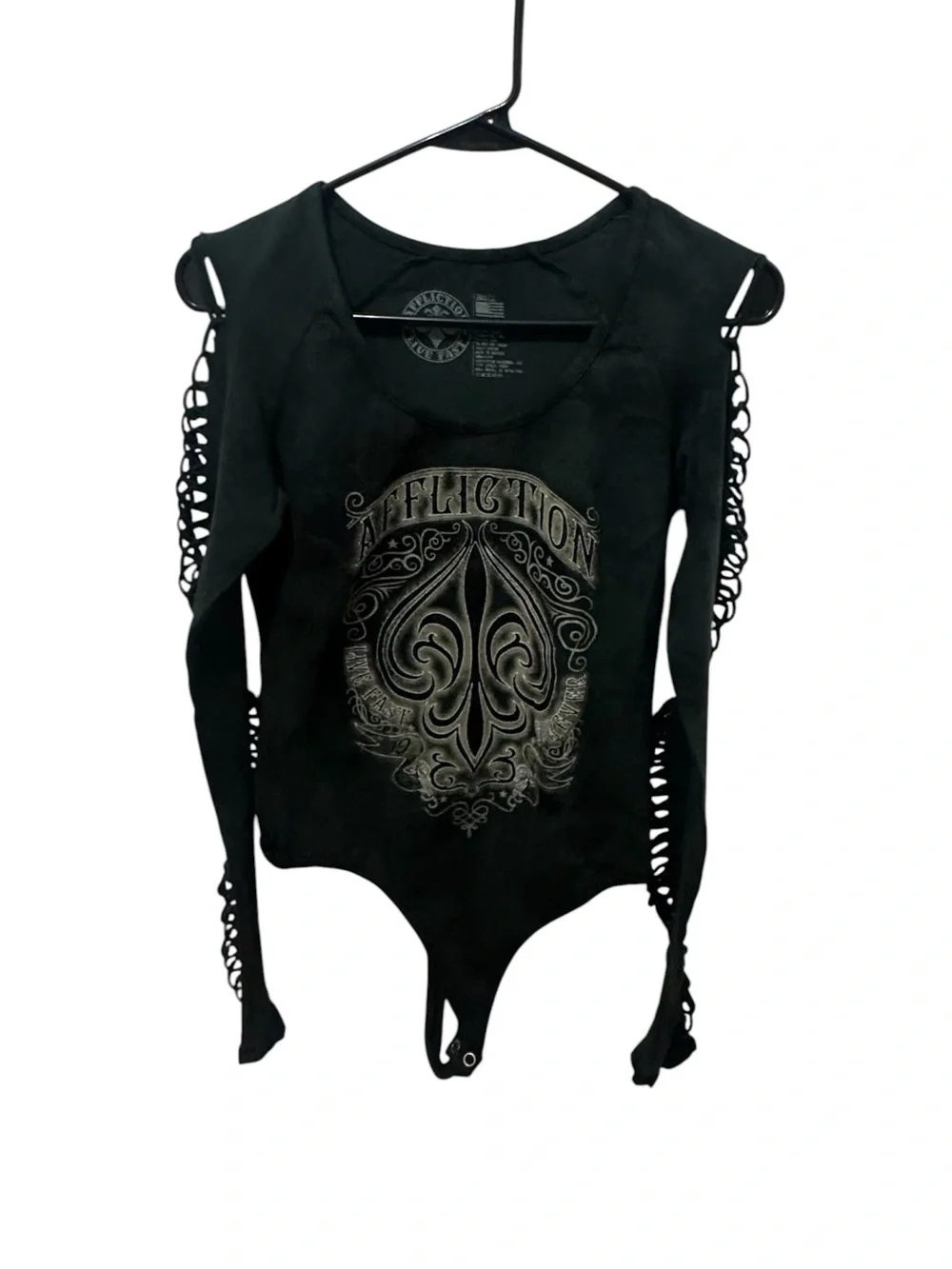 Affliction Alchemy Bodysuit Size Small - Picture 2 of 6
